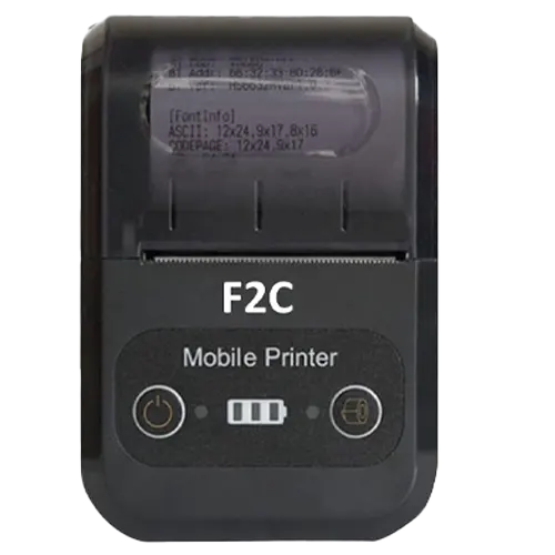 F2C CX588 58mm Thermal Bluetooth Receipt Printer Portable Mini