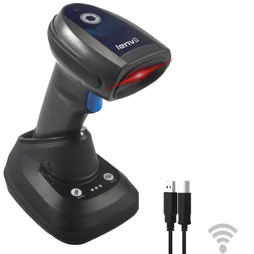 LENVII CW200 Bluetooth & Wireless 2D Barcode Scanner