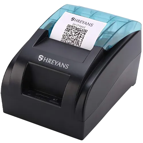 SHREYANS 58mm USB+Bluetooth Direct Thermal Printer