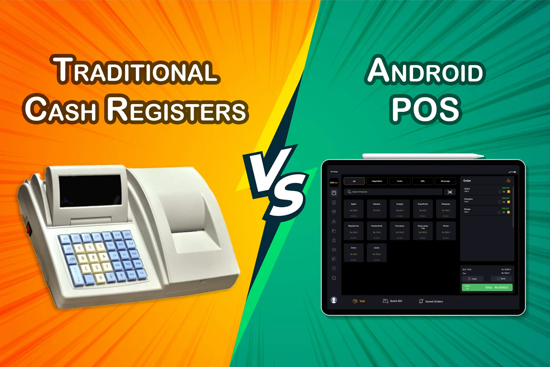 Traditional Cash Registers vs Android POS